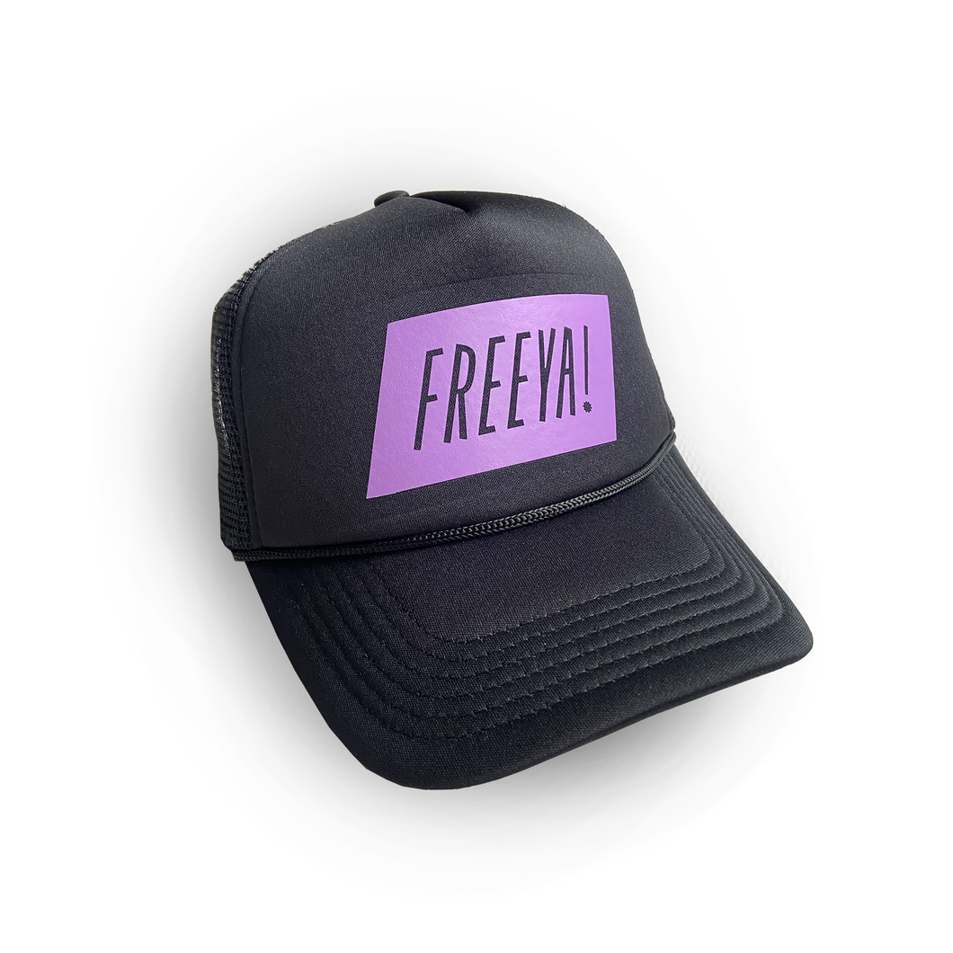 Black Trucker Freeya Hat
